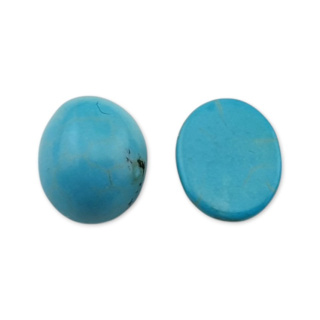 Turquoise magnesite cabochon 10x8 mm 1 pc