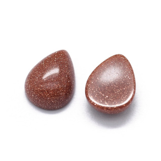 Sandstone teardrop cabochon 8x6 mm 1 pc