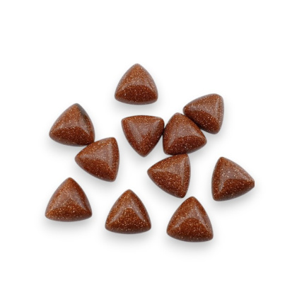 Sandstone cabochon trillion 10x10 mm 1 pc