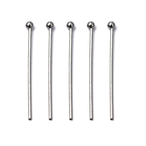 Pins with ball stainless steel 30x0.7 mm 20 pcs Pins with ball stainless steel 30x0.7 mm 20 pcs