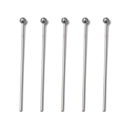 Pins with ball stainless steel 40x0.7 mm 20 pcs