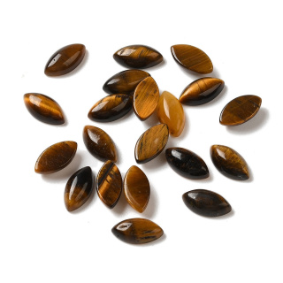 Tiger's eye cabochon horse eye 8x4 mm 1 pc
