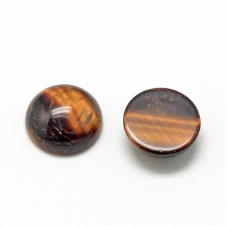 Tiger eye cabochon fi 8 mm 1 pc