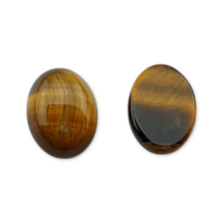 Tiger eye cabochon 8x6 mm 1 pc