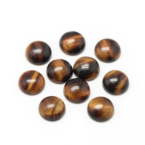 Tiger eye cabochon fi 6 mm 1 pc Tiger eye cabochon fi 6 mm 1 pc