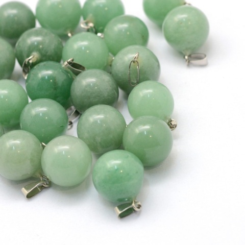 Green aventurine pendant ball 14-15 mm 1 pc