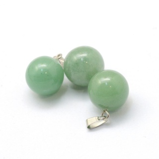 Green aventurine pendant ball 14-15 mm 1 pc