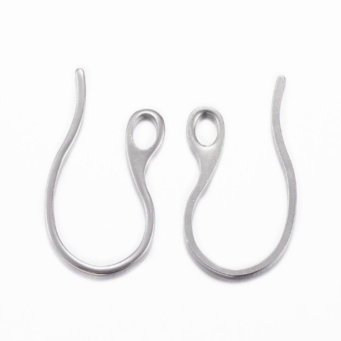 Open earwires stainless steel 22x12 mm 2 pcs Open earwires stainless steel 22x12 mm 2 pcs