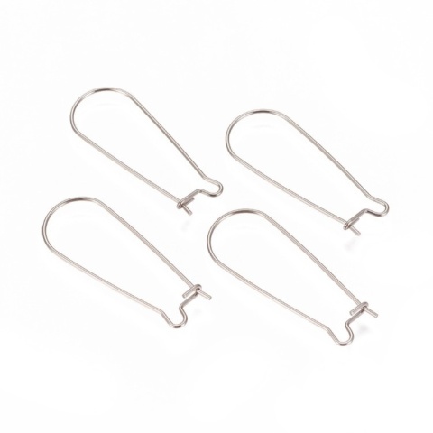Earrings findings stainless steel 33x13 mm 4 pcs Earrings findings stainless steel 33x13 mm 4 pcs