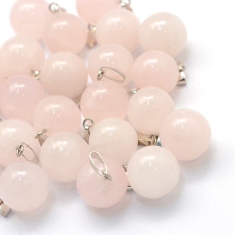 Rose quartz pendant ball 14-15 mm 1 pc Rose quartz pendant ball 14-15 mm 1 pc