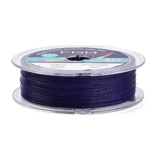 Japanese round nylon coated steel wire 0.4 mm 2 m purple