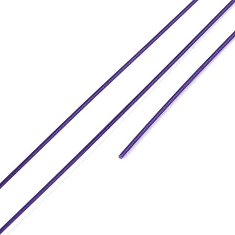 Japanese round nylon coated steel wire 0.4 mm 2 m purple Japanese round nylon coated steel wire 0.4 mm 2 m purple