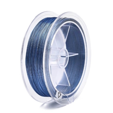 Japanese round nylon coated steel wire 0.4 mm 2 m blue Japanese round nylon coated steel wire 0.4 mm 2 m blue