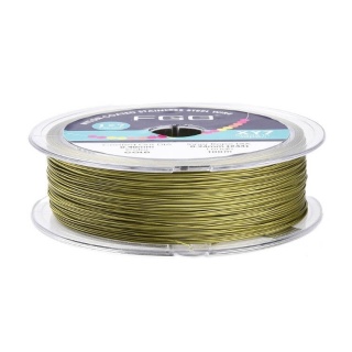Japanese round nylon coated steel wire 0.4 mm 2 m olive green
