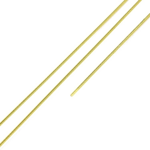 Japanese round nylon coated steel wire 0.4 mm 2 m olive green Japanese round nylon coated steel wire 0.4 mm 2 m olive green