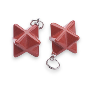 Red jasper merkaba pendant 20 mm 1 pc
