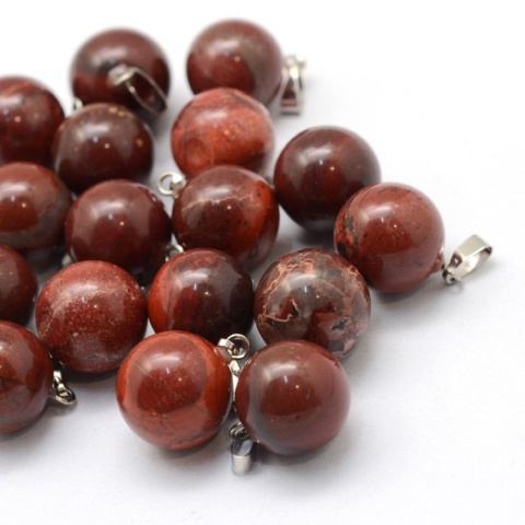 Red jasper pendant ball 14-15 mm 1 pc Red jasper pendant ball 14-15 mm 1 pc