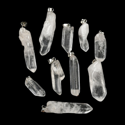 Quartz icicle pendant 24-48 mm 1 pc Quartz icicle pendant 24-48 mm 1 pc