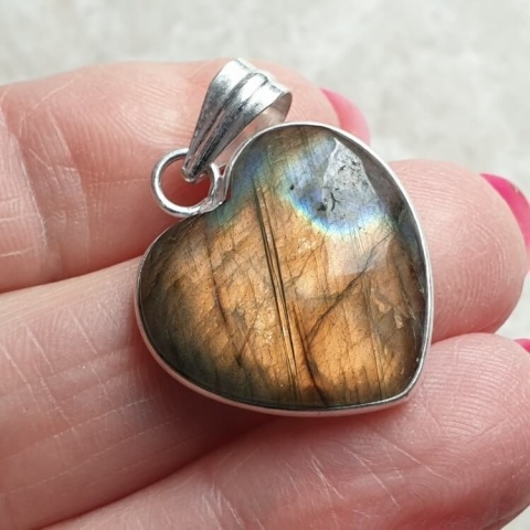Labradorite pendant 21x21 mm no A42 Labradorite pendant 21x21 mm no A42