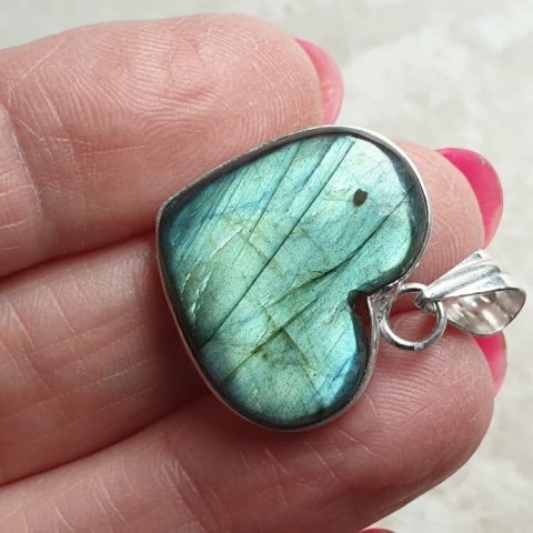 Labradorite pendant 23x19 mm no A43 Labradorite pendant 23x19 mm no A43