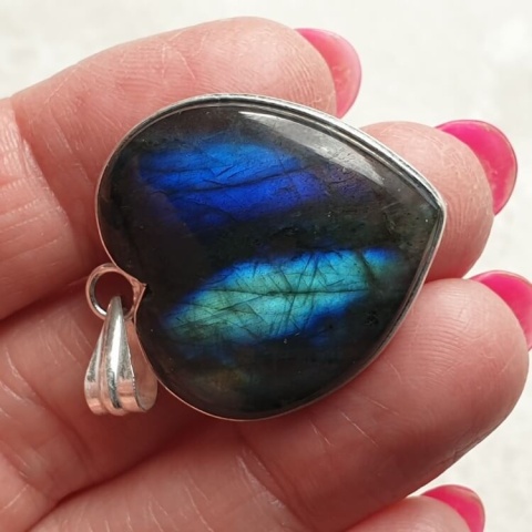 Labradorite pendant 27x27 mm no A7 Labradorite pendant 27x27 mm no A7