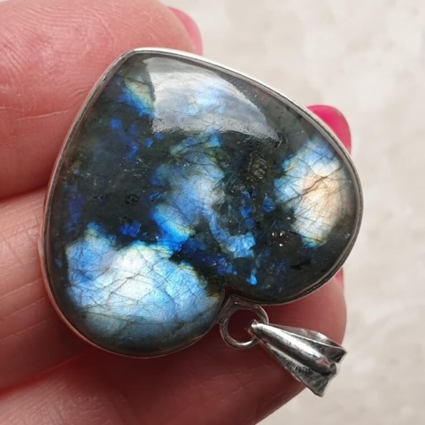 Labradorite pendant 29x26 mm no A5 Labradorite pendant 29x26 mm no A5