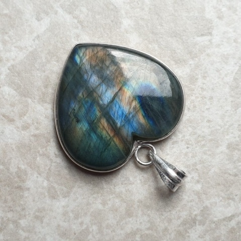 Labradorite pendant 29x27 mm no A3 Labradorite pendant 29x27 mm no A3
