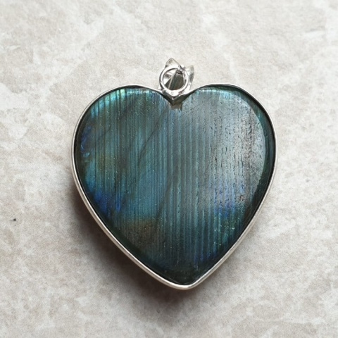 Labradorite pendant 30x30 mm no 999 Labradorite pendant 30x30 mm no 999