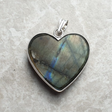 Labradorite pendant 31x29 mm no 984 Labradorite pendant 31x29 mm no 984