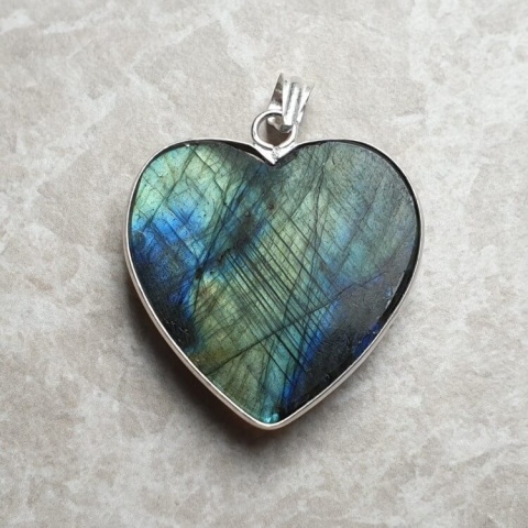 Labradorite pendant 32x31 mm no A4 Labradorite pendant 32x31 mm no A4