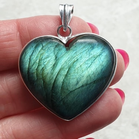Labradorite pendant 33x30 mm no 959 Labradorite pendant 33x30 mm no 959