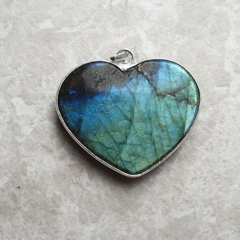 Labradorite pendant 35x28 mm no 955 Labradorite pendant 35x28 mm no 955