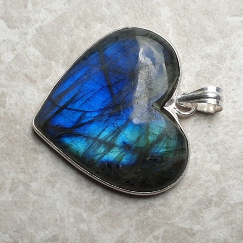 Labradorite pendant 36x31 mm no 964 Labradorite pendant 36x31 mm no 964