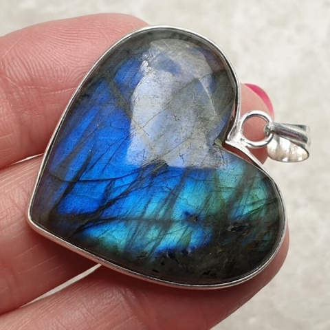 Labradorite pendant 36x31 mm no 964 Labradorite pendant 36x31 mm no 964