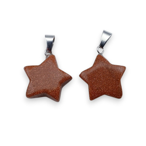Sandstone star pendant 18-20 mm 1 pc Sandstone star pendant 18-20 mm 1 pc