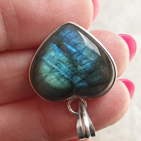 Labradorite pendant 22x20 mm no A55 Labradorite pendant 22x20 mm no A55
