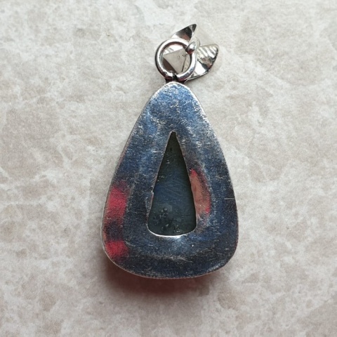 Labradorite pendant 24x15 mm no A128 Labradorite pendant 24x15 mm no A128