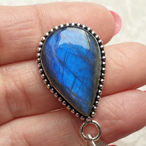 Labradorite pendant 27x18 mm no A61 Labradorite pendant 27x18 mm no A61