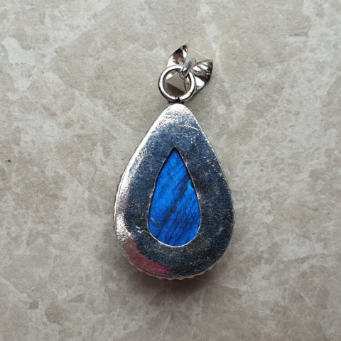 Labradorite pendant 27x18 mm no A61 Labradorite pendant 27x18 mm no A61