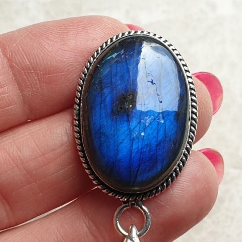 Labradorite pendant 27x19 mm no A133 Labradorite pendant 27x19 mm no A133