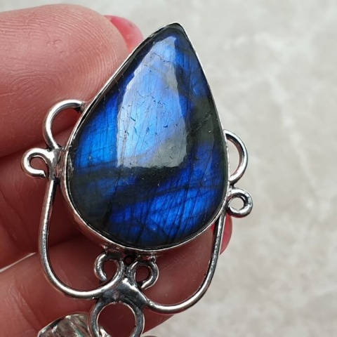 Labradorite pendant 28x20 mm no A114 Labradorite pendant 28x20 mm no A114
