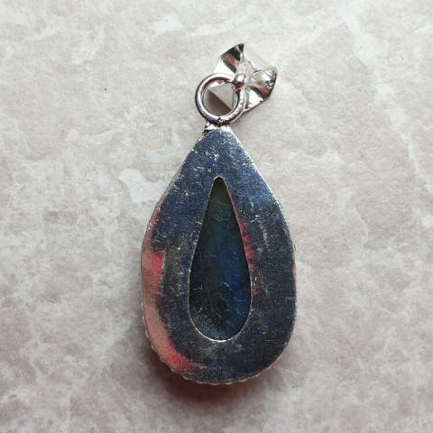 Labradorite pendant 29x16 mm no A124 Labradorite pendant 29x16 mm no A124