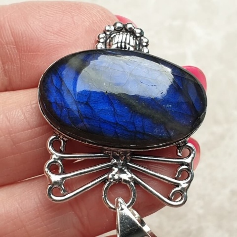 Labradorite pendant 30x18 mm no A86 Labradorite pendant 30x18 mm no A86