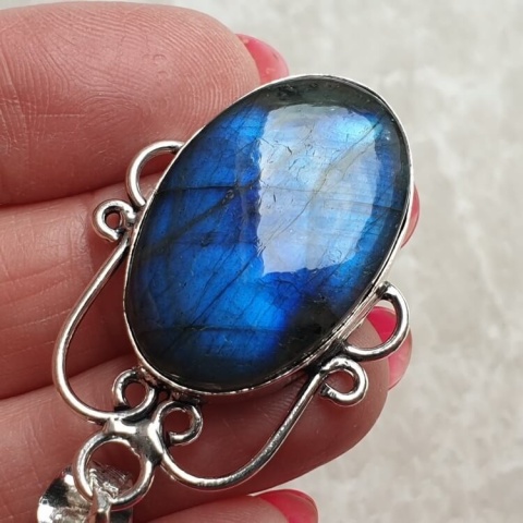 Labradorite pendant 30x20 mm no A116 Labradorite pendant 30x20 mm no A116
