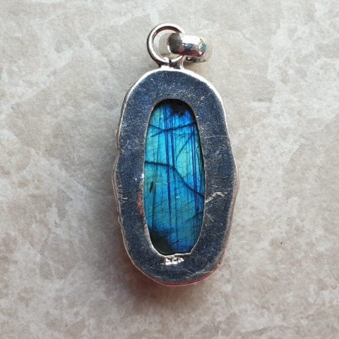 Labradorite pendant 32x16 mm no A193 Labradorite pendant 32x16 mm no A193