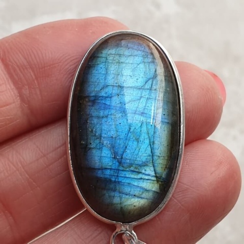 Labradorite pendant 32x19 mm no A307 Labradorite pendant 32x19 mm no A307