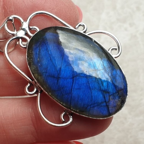Labradorite pendant 34x22 mm no A164 Labradorite pendant 34x22 mm no A164