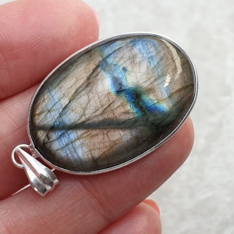 Labradorite pendant 34x23 mm no A278 Labradorite pendant 34x23 mm no A278