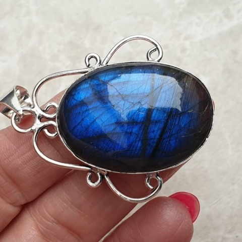 Labradorite pendant 34x25 mm no A59 Labradorite pendant 34x25 mm no A59