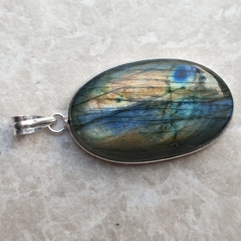 Labradorite pendant 36x22 mm no A276 Labradorite pendant 36x22 mm no A276